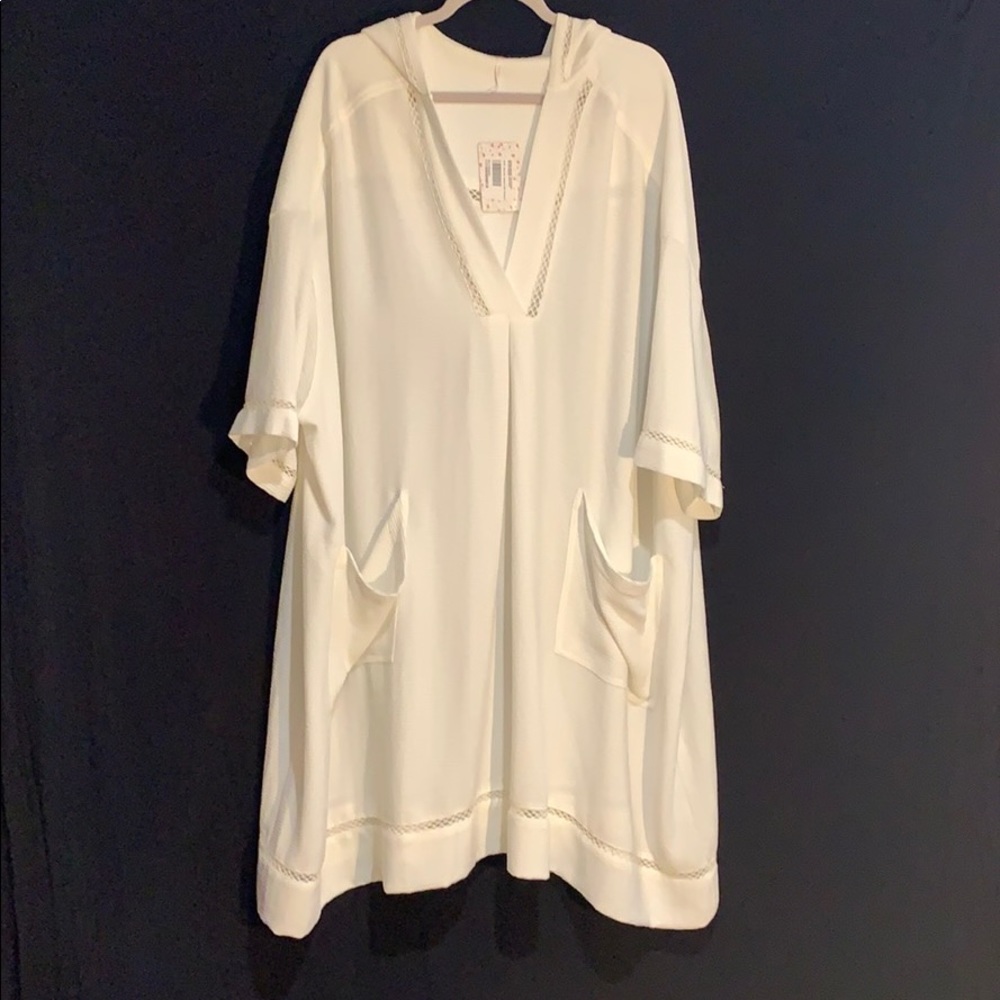 Free People white beach cover-up/dress